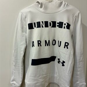Under Armour Women's White and Black Cowl Neck Sweater